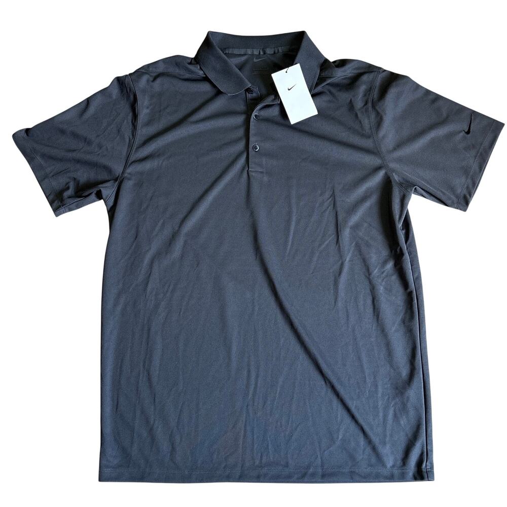 NWT Nike Golf Polo Black Short Sleeve Performance Men’s Size Large